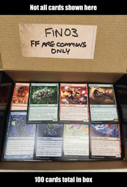 x1 MTG cards bulk lot (box shown) **100 Cards** [Box ID: FIN03] - Image 1