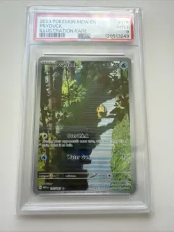 Psyduck 175/165 PSA 9 MINT Illustration Rare 2023 Pokemon Card Mew 151 - Image 1