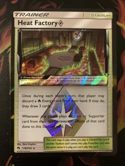 Pokemon Card Heat Factory Prism Star 178/214 Sun Moon Lost Thunder Holo 2018 - Image 2