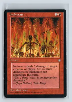 INCINERATE - MTG Magic the Gathering Card - Ice Age - Common - Image 1