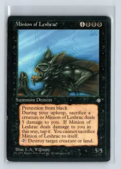 MINION OF LESHRAC - MTG Magic the Gathering Card - Ice Age - Rare - Image 1