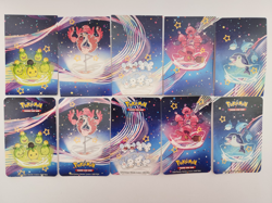 Pokemon Paldea Fates Mini Tin Stickers and Art Card Set COMPLETE - Image 1