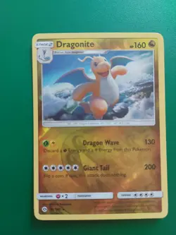 Pokemon Card Dragonite 96/149 Reverse Holo Sun & Moon Base Set Excellent Cond - Image 1