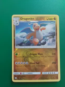 Pokemon Card Dragonite 96/149 Reverse Holo Sun & Moon Base Set Excellent Cond - Image 2