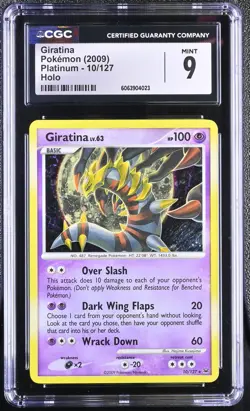 CGC 9 MINT Giratina 2009 Platinum 10/127 Holo Pokemon Card - Image 1