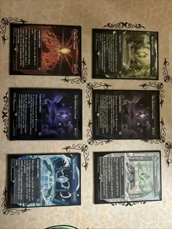 Final Fantasy Borderless Crystal Card Lot 5x NonFoil And 1 Foil Darkness Crystal - Image 1