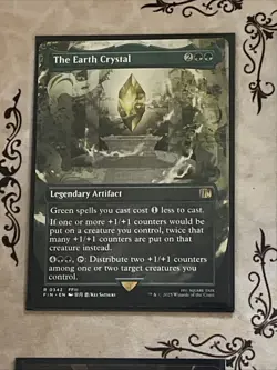 Final Fantasy Borderless Crystal Card Lot 5x NonFoil And 1 Foil Darkness Crystal - Image 2