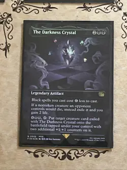 Final Fantasy Borderless Crystal Card Lot 5x NonFoil And 1 Foil Darkness Crystal - Image 4