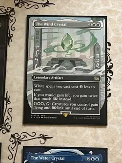 Final Fantasy Borderless Crystal Card Lot 5x NonFoil And 1 Foil Darkness Crystal - Image 5