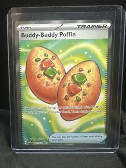 Pokemon TCG Buddy-Buddy Poffin Mega Evolution 167/132 Full Art Trainer 1st - Image 1
