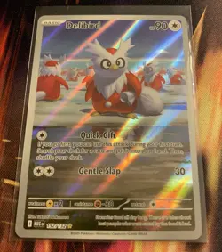 Pokemon TCG Delibird Illustration Rare 152/132 Mega Evolution NM - Image 1