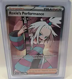 Pokemon TCG Roxie's Performance 112/086 Chaos Rising Full Art Holo - Image 1