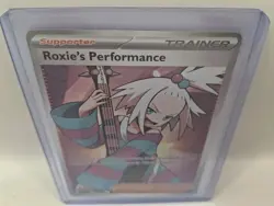 Pokemon TCG Roxie's Performance 112/086 Chaos Rising Full Art Holo - Image 2