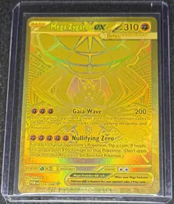 Pokemon Mega Zygarde EX Gold Mega Hyper Rare 124/88 Perfect Order - Image 1