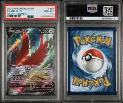 PSA 10 GEM Mint Ho-Oh V 187/195 Pokemon TCG 2022 SWSH - Image 3