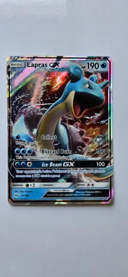 Lapras GX 35/149 Holo Ultra Rare SM Base Set Pokemon Holo Near Mint - Image 1