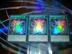 3x Rahu Dracotail 1st Edition Super Rare JUSH-EN009 Yu-Gi-Oh! - Image 1
