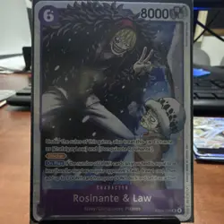 Rosinante & Law EB04-038 SR Blocker On Play 8000 Power One Piece CCG EN Bandai - Image 1