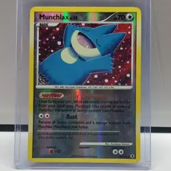 MUNCHLAX LV. 13 RISING RIVALS REVERSE HOLO POKEMON CARD LP - Image 1