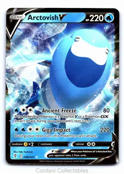 Arctovish V 048/203 - Evolving Skies - Pokemon Card - Near Mint - Image 1
