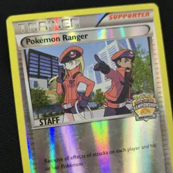 STAFF Pokemon Ranger 104/114 Regional Promo Reverse Holo Stamped Nintendo Card - Image 1