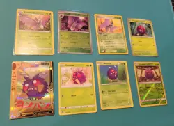 Pokemon Venemoth Venonat Collection EIf BABY Card Set 8 Cards Mixed Condition - Image 1