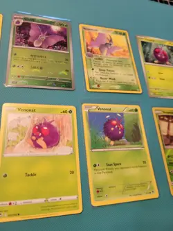 Pokemon Venemoth Venonat Collection EIf BABY Card Set 8 Cards Mixed Condition - Image 3