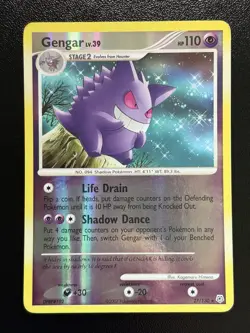 2007 GENGAR Pokemon Card #27 27/130 Diamond & Pearl Reverse Holo LP - Image 1
