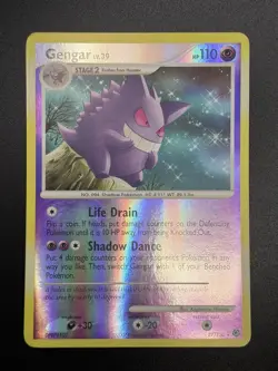 2007 GENGAR Pokemon Card #27 27/130 Diamond & Pearl Reverse Holo LP - Image 3