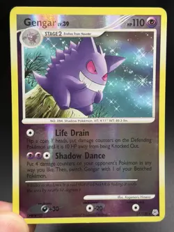 2007 GENGAR Pokemon Card #27 27/130 Diamond & Pearl Reverse Holo LP - Image 5
