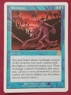 Magic The Gathering 6TH EDITION JUXTAPOSE blue card MTG SIXTH - Image 1
