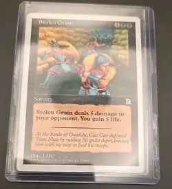 Stolen Grain Portal Three Kingdoms MTG Regular Lightly Played - Image 3