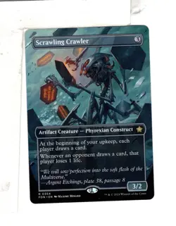 MTG SkeenAB Scrawling Crawler BORDERLESS from FDN. NM. - Image 1