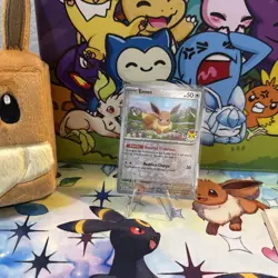 Eevee 074/131 Pokemon TCG Pokemon Day 2025 Reverse Cosmos Holo NM - Image 1