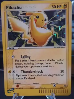 Pokemon TCG Pikachu Holo Black Star Promo 012 E-Reader WOTC LP - Image 1