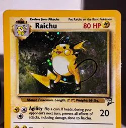 Pokemon TCG Base Set 2 16/130 Raichu Holo Rare - Image 3
