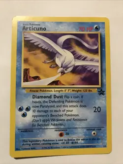 Articuno #22 Black Star Promo Rare Vintage Pokemon Card Legendary Bird - Image 1