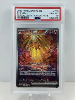 2023 Pokemon PSA 10 Paldea Evolved Chi-Yu ex Special Illustration Rare #259/193 - Image 1