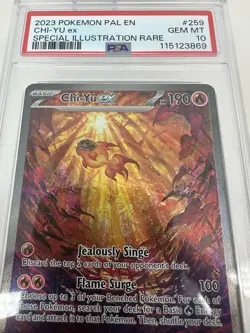 2023 Pokemon PSA 10 Paldea Evolved Chi-Yu ex Special Illustration Rare #259/193 - Image 4