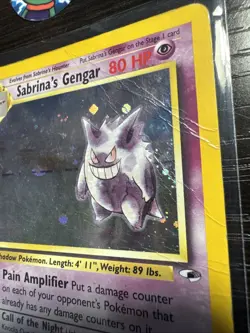 Pokemon TCG Sabrina's Gengar Gym Heroes 14/132 Rare Holo DMG - Image 2