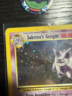 Pokemon TCG Sabrina's Gengar Gym Heroes 14/132 Rare Holo DMG - Image 5