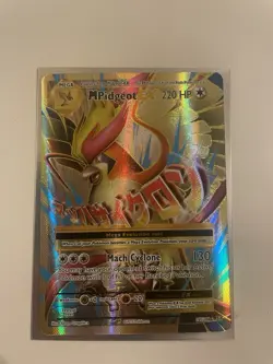Pokemon Mega Pidgeot EX Full Art 105/108 Evolutions LP - Image 1