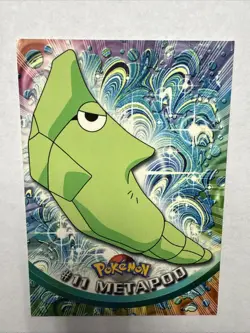 2000 Pokemon Topps Metapod #11 Animation Edition - Image 1