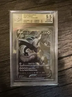 2022 Pokemon TCG Silver Tempest Lugia V 186/195 Alt Art Holo BGS 9.5 - Image 1