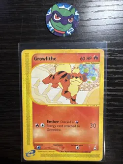 Pokemon TCG Growlithe 51/147 Aquapolis Regular Uncommon 2002 HP - Image 1