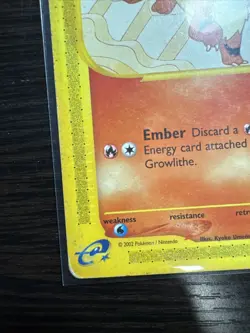 Pokemon TCG Growlithe 51/147 Aquapolis Regular Uncommon 2002 HP - Image 3