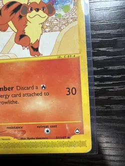 Pokemon TCG Growlithe 51/147 Aquapolis Regular Uncommon 2002 HP - Image 4
