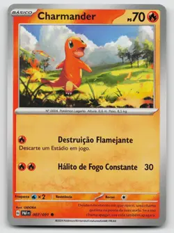 Charmander 007/091 Paldean Fates 2024 Regular Portuguese - Image 1