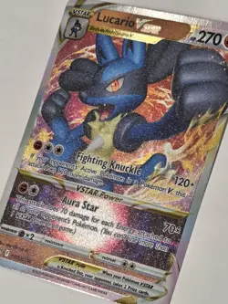 Pokemon Lucario VSTAR Full Art Black Star Promo Holo SWSH Sword & Shield SWSH214 - Image 2