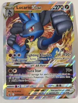 Pokemon Lucario VSTAR Full Art Black Star Promo Holo SWSH Sword & Shield SWSH214 - Image 4